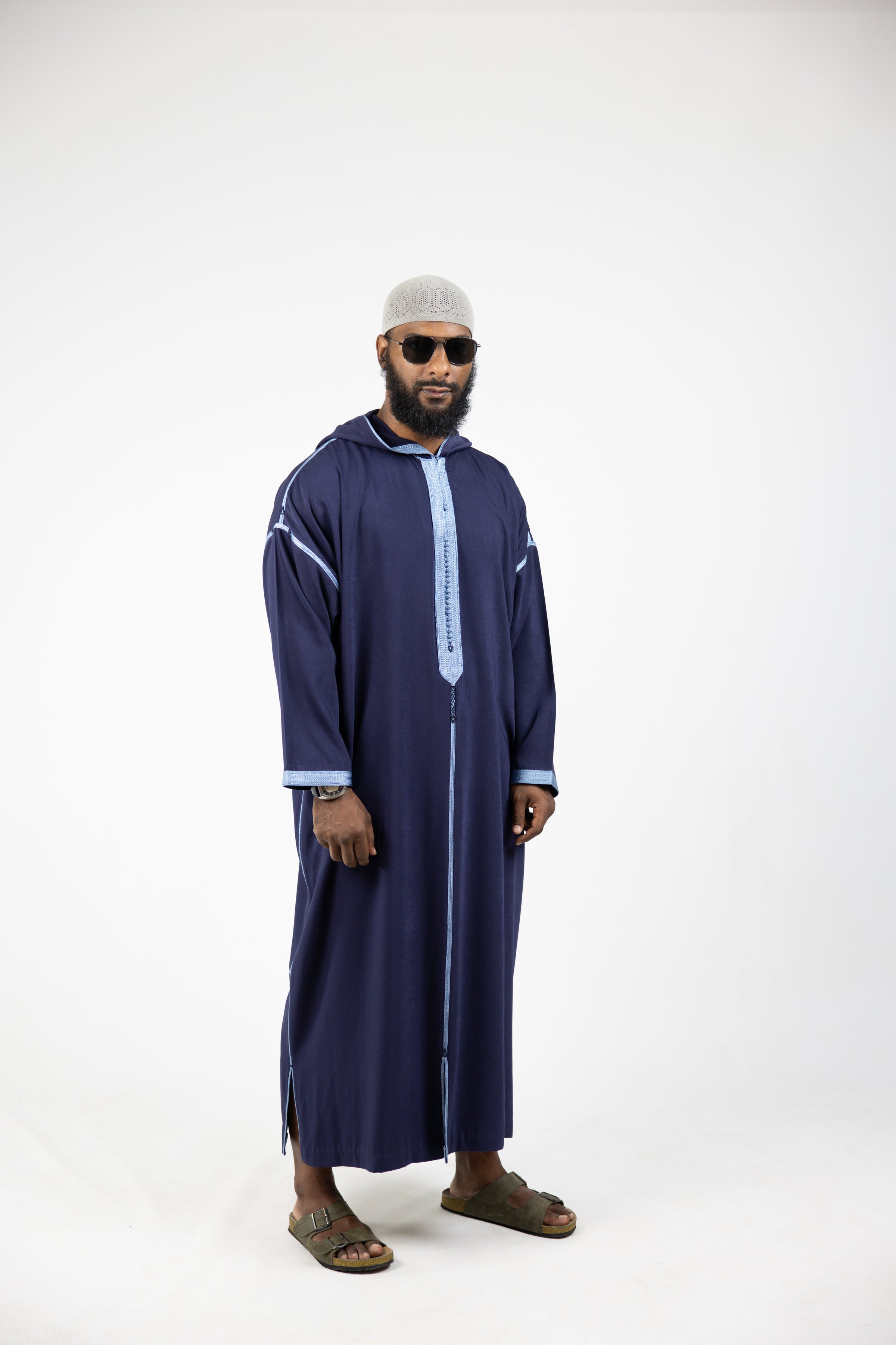 Djellaba Mlifa Classic Navy Blue